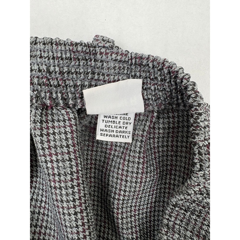 Alfred Dunner Women 14 Houndstooth Elastic Waist Dress Pants Made in USA Vintage - Picture 3 of 11